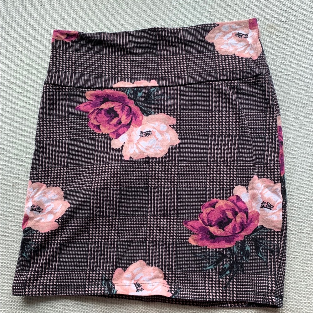 Floral Bodycon skirt